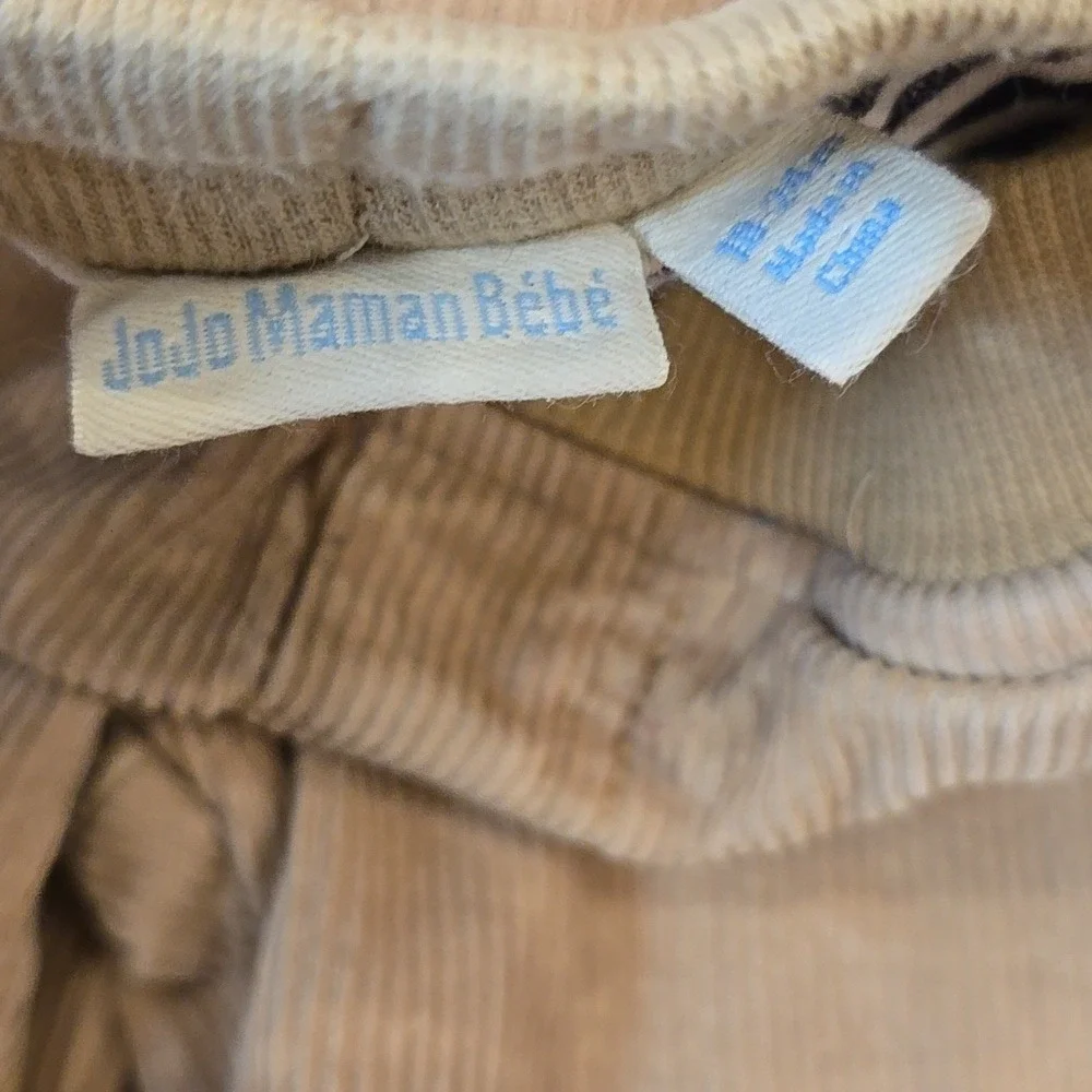 Jojo Maman‎ Bebe Boy's Corduroy Tan Camel Pants w Pockets 18-24 Months